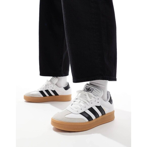 adidas Shoes - Adidas Samba XLG Shoes JH6516 DAMAGED BOX 6.5 Youth 8 Women White Black Gum NEW
